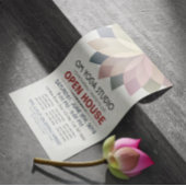 YOGA Instructor Studio Open House Lotus Mandala Flyer