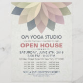 YOGA Instructor Studio Open House Lotus Mandala Flyer (Voorkant)