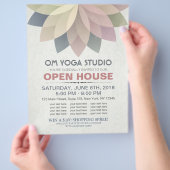 YOGA Instructor Studio Open House Lotus Mandala Flyer (Hand)