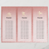 Yoga Instructor Studio Tri-Fold Brochure Lotus (Achterkant)