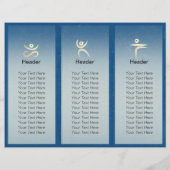 Yoga Instructor Studio Tri-Fold Brochure Lotus (Achterkant)