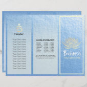 Yoga Instructor Studio Tri-Fold Brochure Lotus (Voorkant / Achterkant)