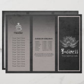 Yoga Instructor Studio Tri-Fold Brochure Lotus (Voorkant / Achterkant)