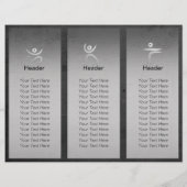 Yoga Instructor Studio Tri-Fold Brochure Lotus (Achterkant)