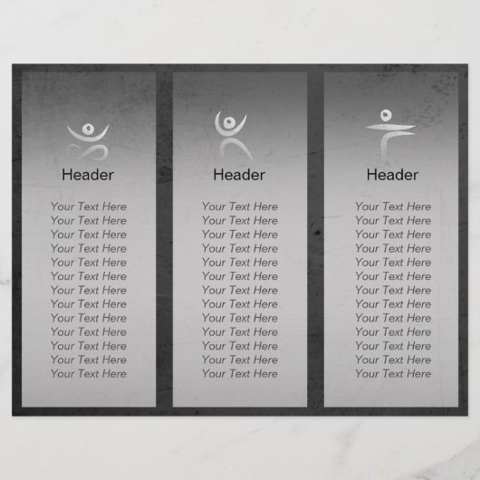 Yoga Instructor Studio Tri-Fold Brochure Lotus (Achterkant)