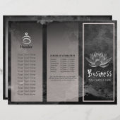 Yoga Instructor Studio Tri-Fold Brochure Lotus (Voorkant / Achterkant)