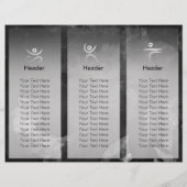 Yoga Instructor Studio Tri-Fold Brochure Lotus (Achterkant)