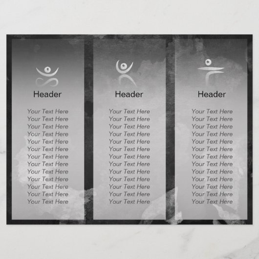 Yoga Instructor Studio Tri-Fold Brochure Lotus (Achterkant)