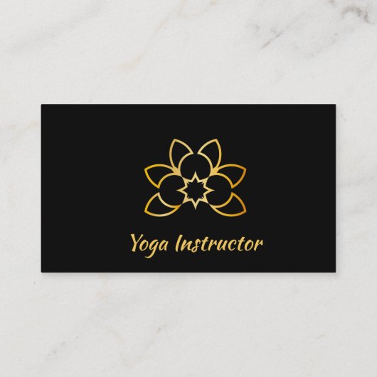 Yoga Instructor Studio Visitekaartje (Achterkant)
