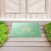 YOGA Instructor Studio Welkomstgroene Gold Lotus Deurmat