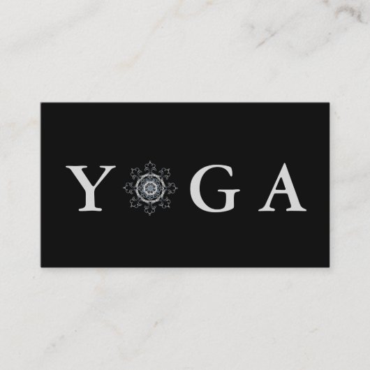 Yoga Instructor Style Visitekaartje (Voorkant)