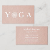 Yoga Instructor Style Visitekaartje (Voorkant / Achterkant)