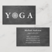 Yoga Instructor  Style Visitekaartje (Voorkant / Achterkant)