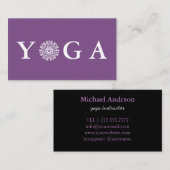 Yoga Instructor  Style Visitekaartje (Voorkant / Achterkant)