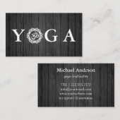 Yoga Instructor  Style Wodden Visitekaartje (Voorkant / Achterkant)