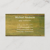 Yoga Instructor  Style Wodden Visitekaartje (Achterkant)