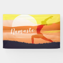 Yoga Instructor Sun Salutation Crescent Moon Pose Spandoek