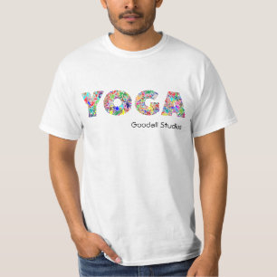 Yoga Instructor T-Shirt voegt de Naam van de Studi