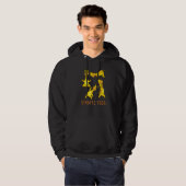 Yoga Instructor Teacher Giraffe Giraffe Yoga Hoodie (Voorkant volledig)