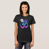 Yoga Instructor Teacher Lets Get It Om T-shirt (Voorkant volledig)