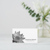 Yoga Instructor Teacher Lotus Visitekaartje (Staand voorkant)