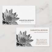 Yoga Instructor Teacher Lotus Visitekaartje (Voorkant / Achterkant)