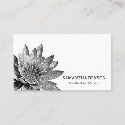 Yoga Instructor Teacher Lotus Visitekaartje (Voorkant)