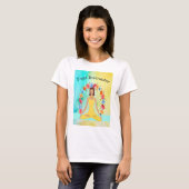 Yoga Instructor Tee Shirt Yellow Design (Voorkant volledig)