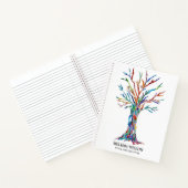 Yoga Instructor Tree of Life Spiral Notitieboek (Binnen)