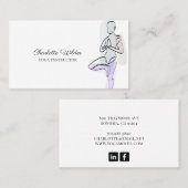 Yoga Instructor Tree Pose Visitekaartje (Voorkant / Achterkant)