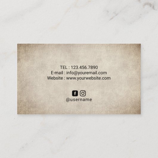 Yoga Instructor  Tree Wellness Spa Visitekaartje (Achterkant)