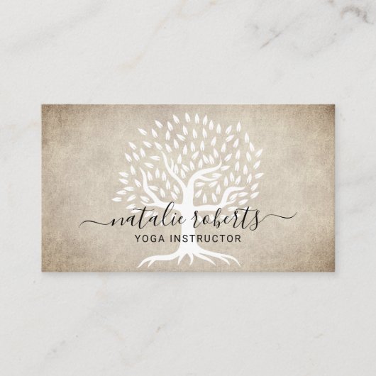 Yoga Instructor  Tree Wellness Spa Visitekaartje (Voorkant)