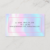 Yoga Instructor, Tree Women Silhouette Holographic Visitekaartje (Achterkant)