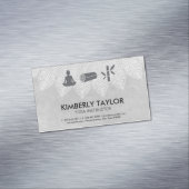 Yoga Instructor Tribal Patroontherapie Magnetisch Visitekaartje (Voorbeeld)