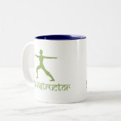 Yoga Instructor Tweekleurige Koffiemok (Voorkant links)