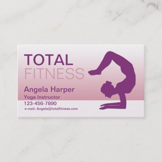 Yoga Instructor Visitekaartje (Voorkant)