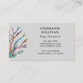 Yoga Instructor Visitekaartje (Achterkant)