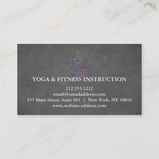 Yoga Instructor Visitekaartje (Achterkant)