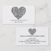 Yoga Instructor Visitekaartje (Voorkant / Achterkant)