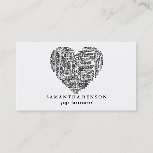 Yoga Instructor Visitekaartje (Voorkant)