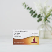 Yoga Instructor Visitekaartje (Staand voorkant)