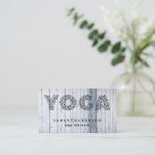 Yoga Instructor Visitekaartje (Staand voorkant)