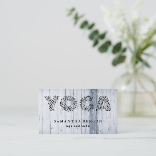 Yoga Instructor Visitekaartje (Staand voorkant)