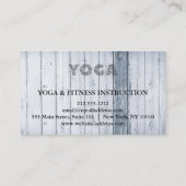 Yoga Instructor Visitekaartje (Achterkant)