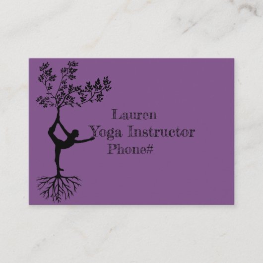 Yoga Instructor Visitekaartje (Voorkant)