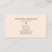 Yoga Instructor Visitekaartje (Achterkant)