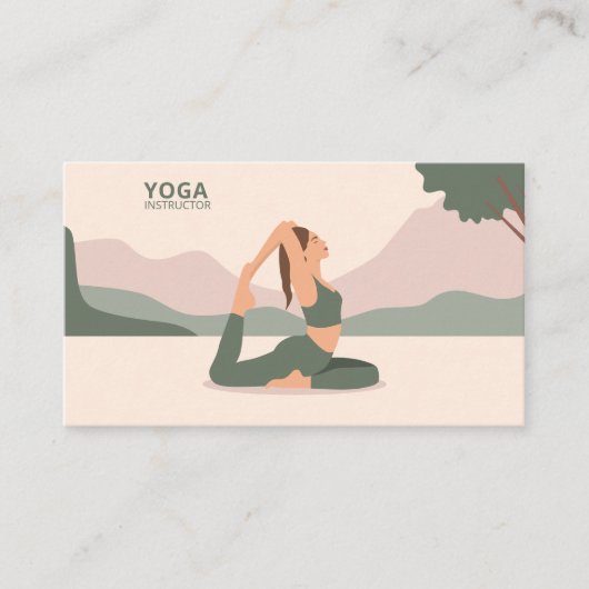 Yoga Instructor Visitekaartje (Voorkant)