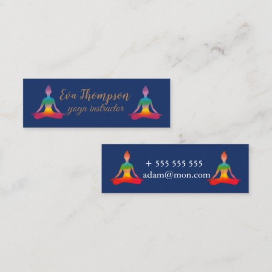 Yoga Instructor Visitekaartje (Voorkant / Achterkant)