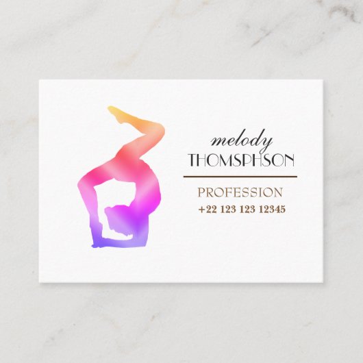 Yoga Instructor Visitekaartje (Voorkant)