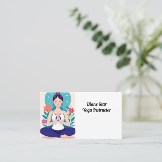 Yoga Instructor Visitekaartje (Staand voorkant)